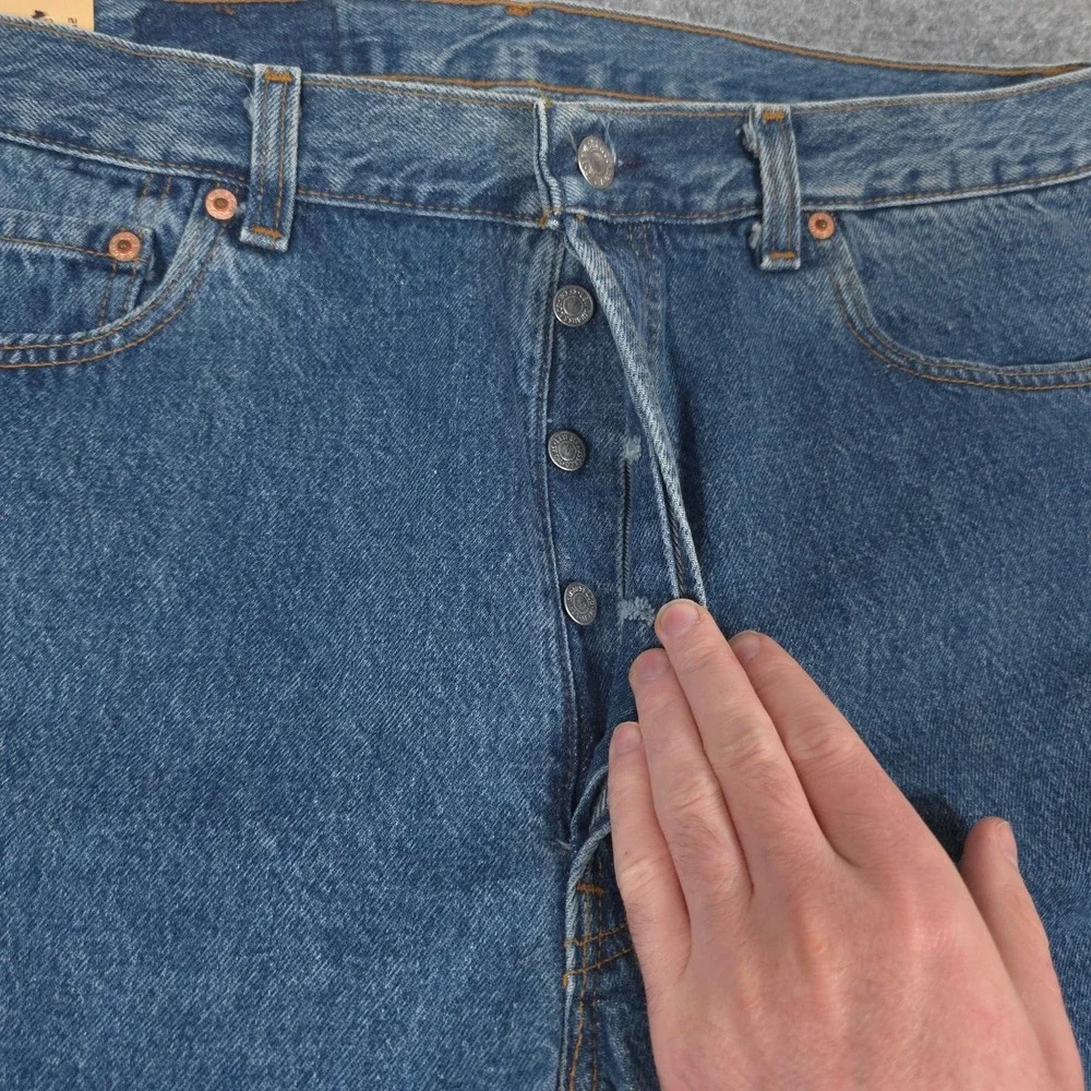 NWT VTG Levis 501 Jeans Mens 38x34 Straight Leg Button Fly USA Preshrunk 80s